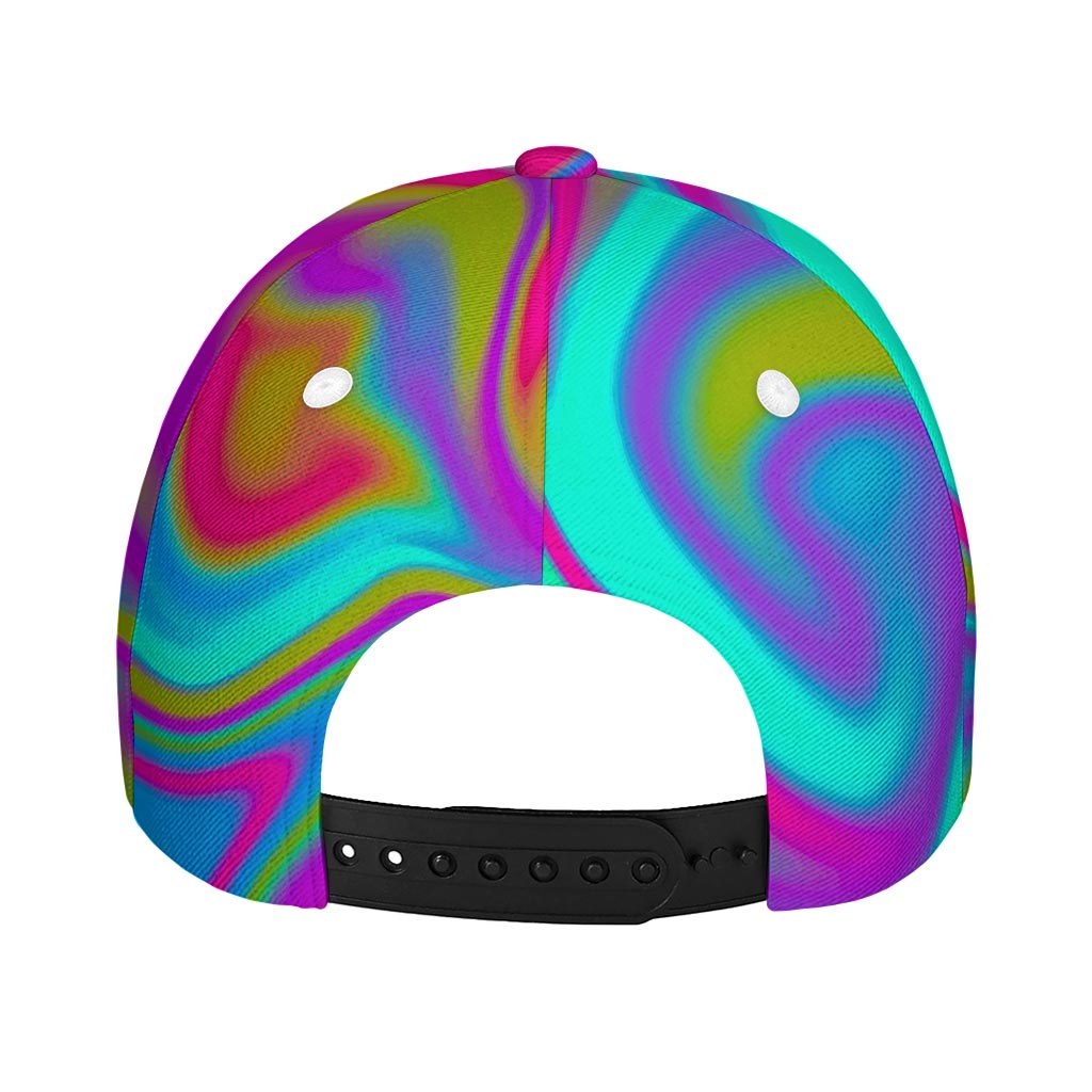 Neon Psychedelic Trippy Print Baseball Cap