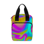 Neon Psychedelic Trippy Print Bible Tote Bag