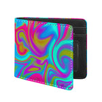 Neon Psychedelic Trippy Print Bifold Wallet