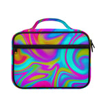 Neon Psychedelic Trippy Print Briefcase Bible Bag