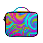 Neon Psychedelic Trippy Print Briefcase Bible Bag