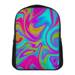 Neon Psychedelic Trippy Print Casual Backpack