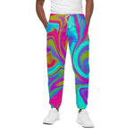 Neon Psychedelic Trippy Print Cotton Pants