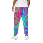 Neon Psychedelic Trippy Print Cotton Pants
