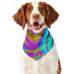 Neon Psychedelic Trippy Print Dog Bandana