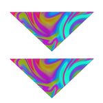 Neon Psychedelic Trippy Print Dog Bandana