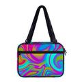 Neon Psychedelic Trippy Print Double Strap Bible Bag