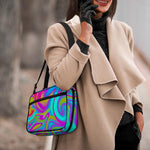 Neon Psychedelic Trippy Print Double Strap Bible Bag