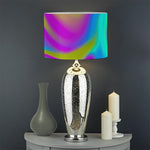 Neon Psychedelic Trippy Print Drum Lamp Shade