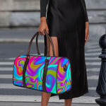Neon Psychedelic Trippy Print Duffle Bag