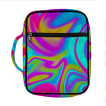 Neon Psychedelic Trippy Print Front Pocket Bible Bag