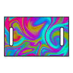 Neon Psychedelic Trippy Print Golf Cart Seat Cover