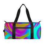 Neon Psychedelic Trippy Print Gym Bag
