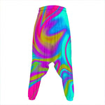 Neon Psychedelic Trippy Print Hammer Pants