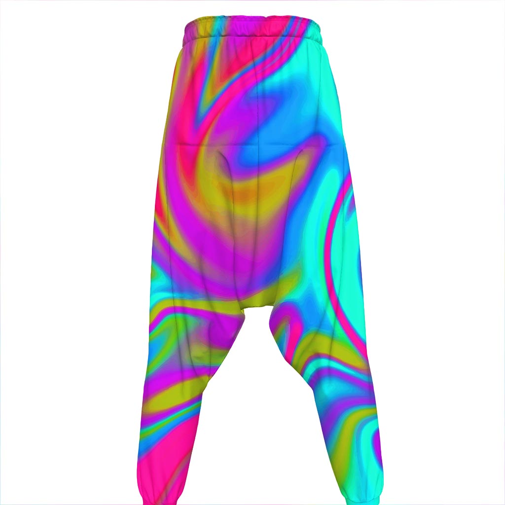 Neon Psychedelic Trippy Print Hammer Pants