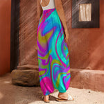 Neon Psychedelic Trippy Print Harem Pants