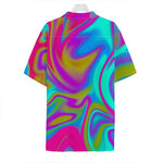 Neon Psychedelic Trippy Print Hawaiian Shirt