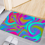 Neon Psychedelic Trippy Print Indoor Door Mat