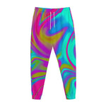 Neon Psychedelic Trippy Print Jogger Pants