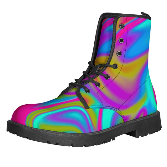 Neon Psychedelic Trippy Print Backpack