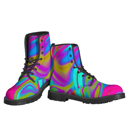 Neon Psychedelic Trippy Print Backpack
