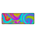 Neon Psychedelic Trippy Print Long Kitchen Mat
