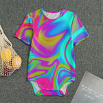 Neon Psychedelic Trippy Print Men's Bodysuit