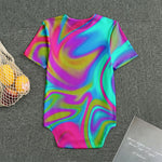 Neon Psychedelic Trippy Print Men's Bodysuit