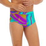 Neon Psychedelic Trippy Print Men's Briefs