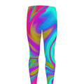 Neon Psychedelic Trippy Print Men's Leggings