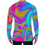 Neon Psychedelic Trippy Print Men's Long Sleeve T-Shirt