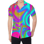 Neon Psychedelic Trippy Print Men's Shirt
