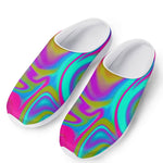 Neon Psychedelic Trippy Print Mesh Casual Shoes