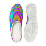 Neon Psychedelic Trippy Print Mesh Casual Shoes