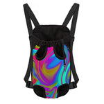 Neon Psychedelic Trippy Print Pet Carrier Backpack