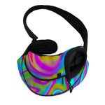 Neon Psychedelic Trippy Print Pet Sling Carrier