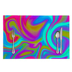 Neon Psychedelic Trippy Print Placemat