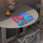 Neon Psychedelic Trippy Print Placemat