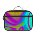 Neon Psychedelic Trippy Print Portable Lunch Bag