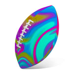 Neon Psychedelic Trippy Print Rugby Ball