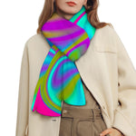 Neon Psychedelic Trippy Print Scarf