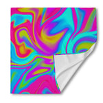 Neon Psychedelic Trippy Print Silk Bandana