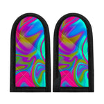 Neon Psychedelic Trippy Print Skillet Handle Cover