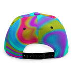 Neon Psychedelic Trippy Print Snapback Cap