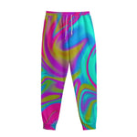 Neon Psychedelic Trippy Print Sweatpants