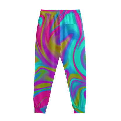 Neon Psychedelic Trippy Print Sweatpants