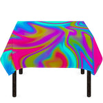 Neon Psychedelic Trippy Print Tablecloth