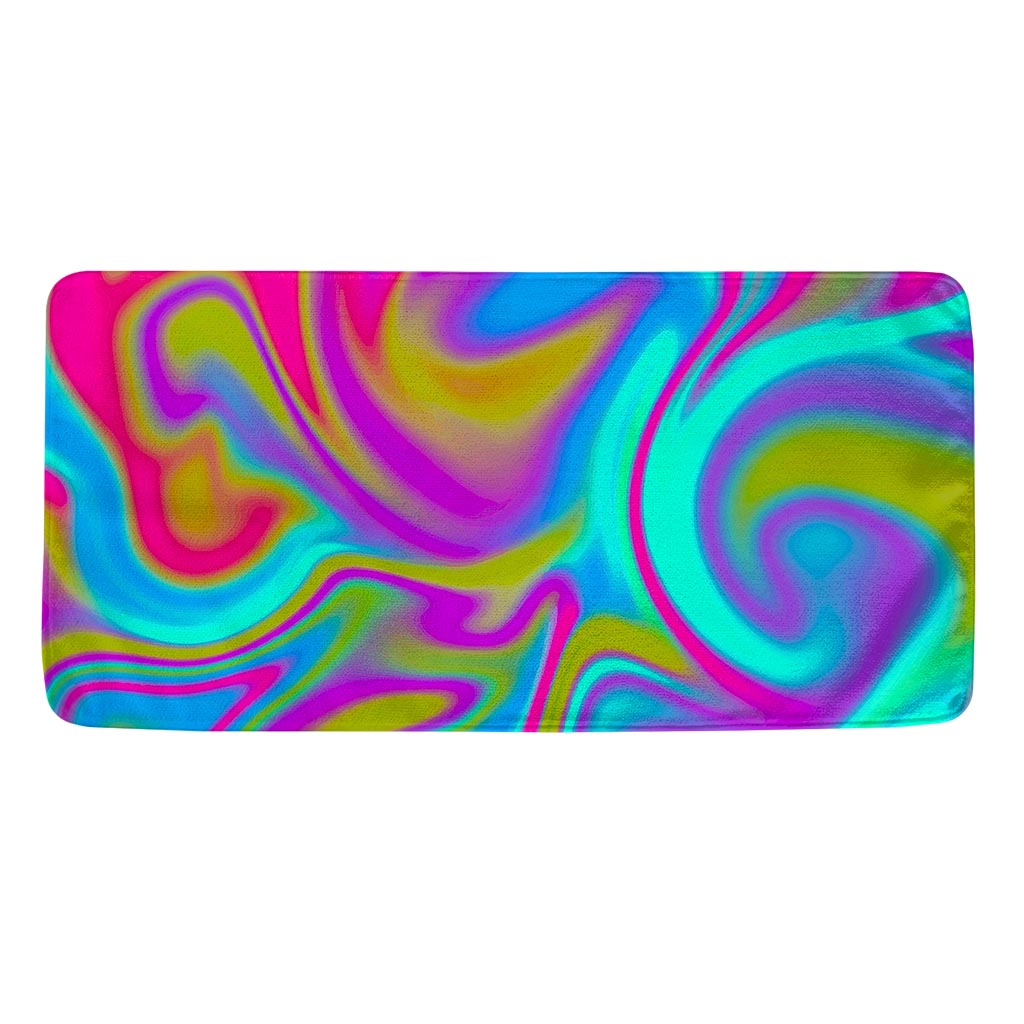 Neon Psychedelic Trippy Print Towel