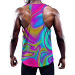 Neon Psychedelic Trippy Print Training Tank Top