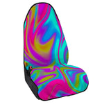 Neon Psychedelic Trippy Print Waterproof Car Seat Cover